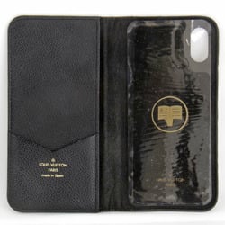 LOUIS VUITTON Folio M63586 Mobile/Smartphone Accessories Monogram Empreinte Black Men's For iPhone X/XS