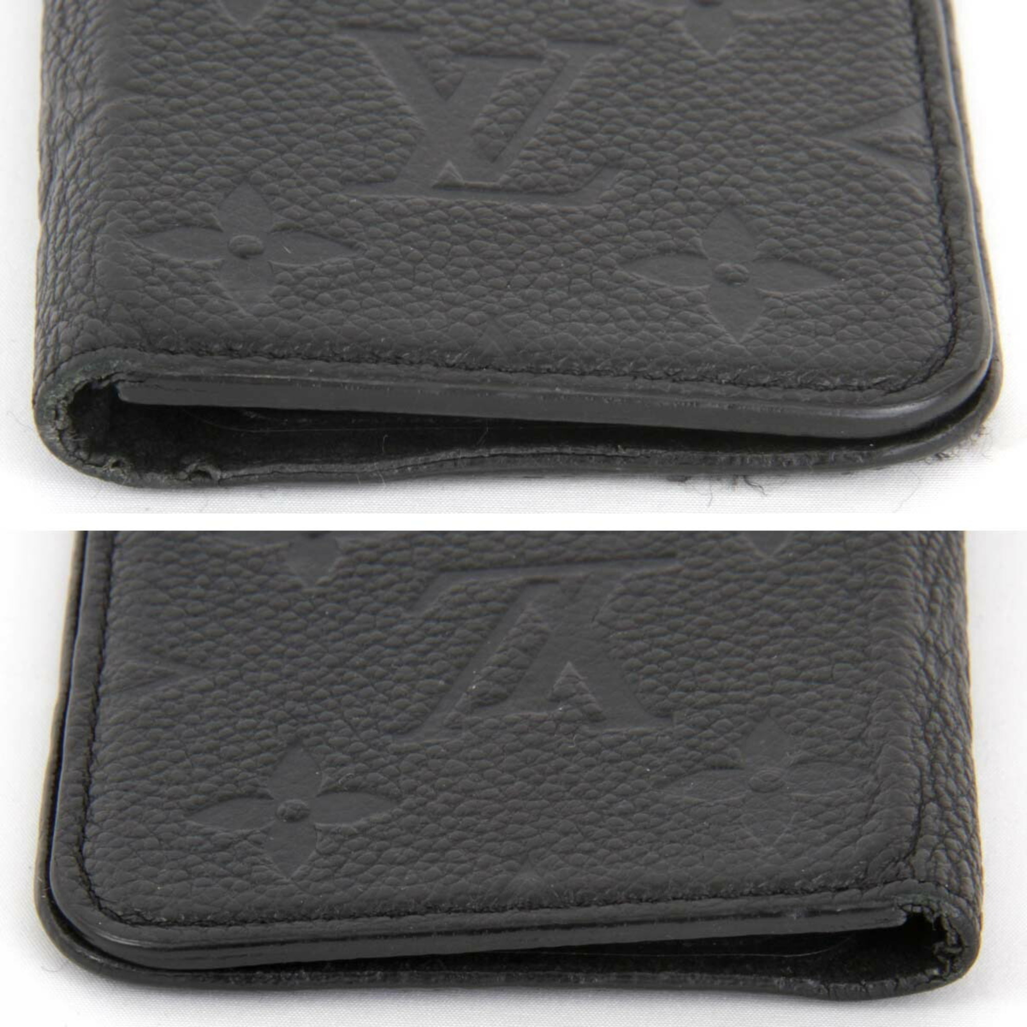 LOUIS VUITTON Folio M63586 Mobile/Smartphone Accessories Monogram Empreinte Black Men's For iPhone X/XS