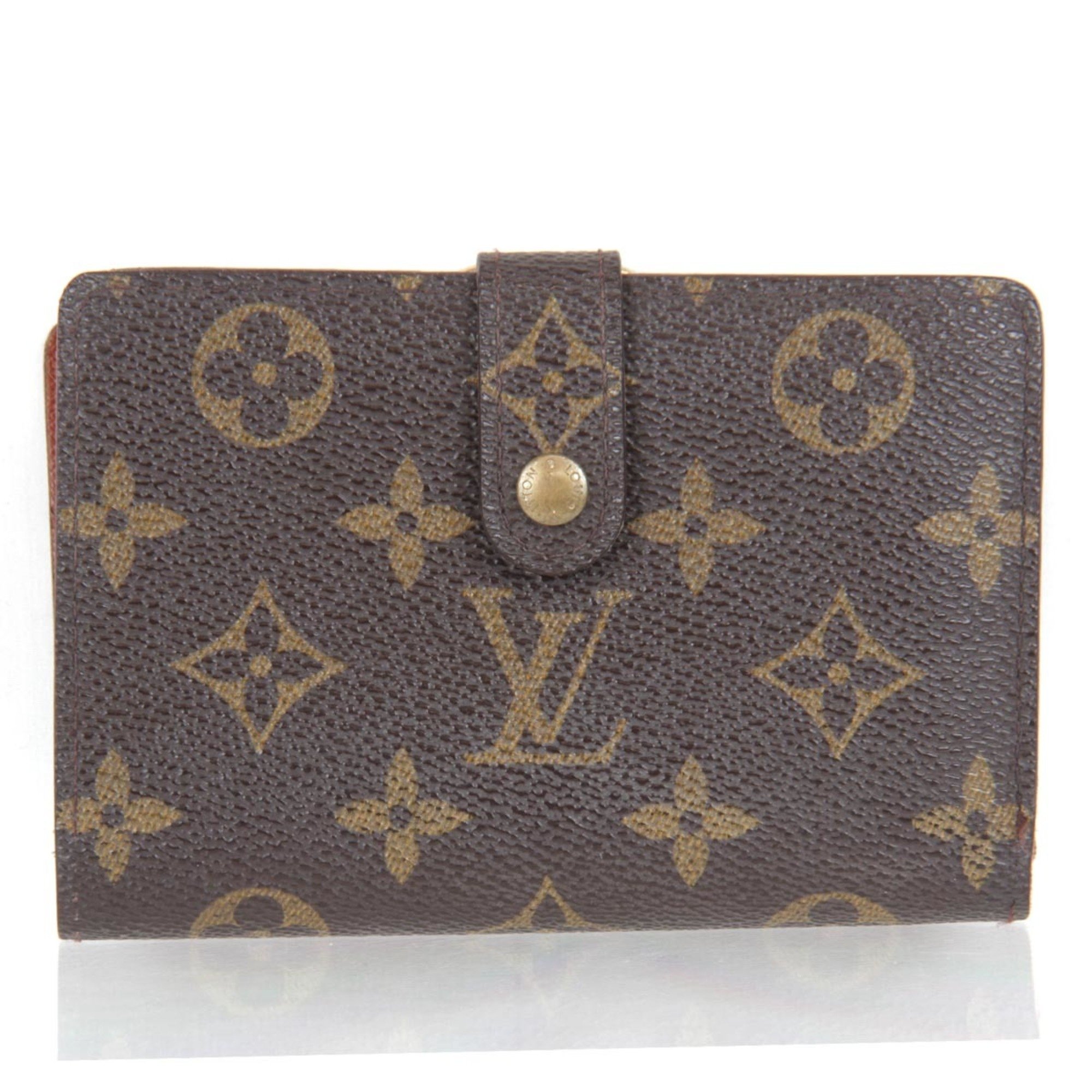 LOUIS VUITTON Portomonebier Viennois M61663 Bifold Wallet Monogram Canvas Women's