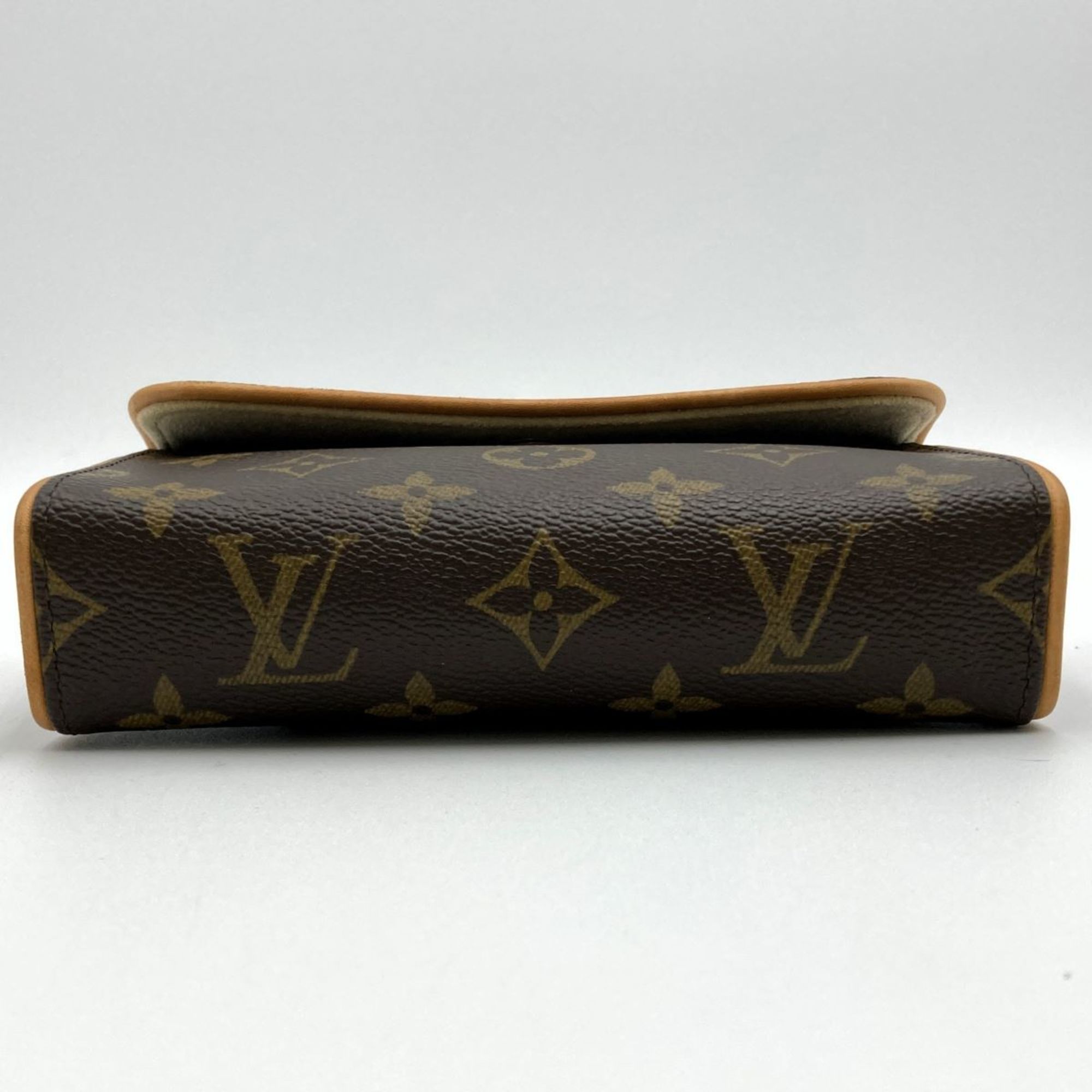 LOUIS VUITTON Pochette Florentine Monogram Waist Bag Pouch Brown Women's Men's Fashion M51855