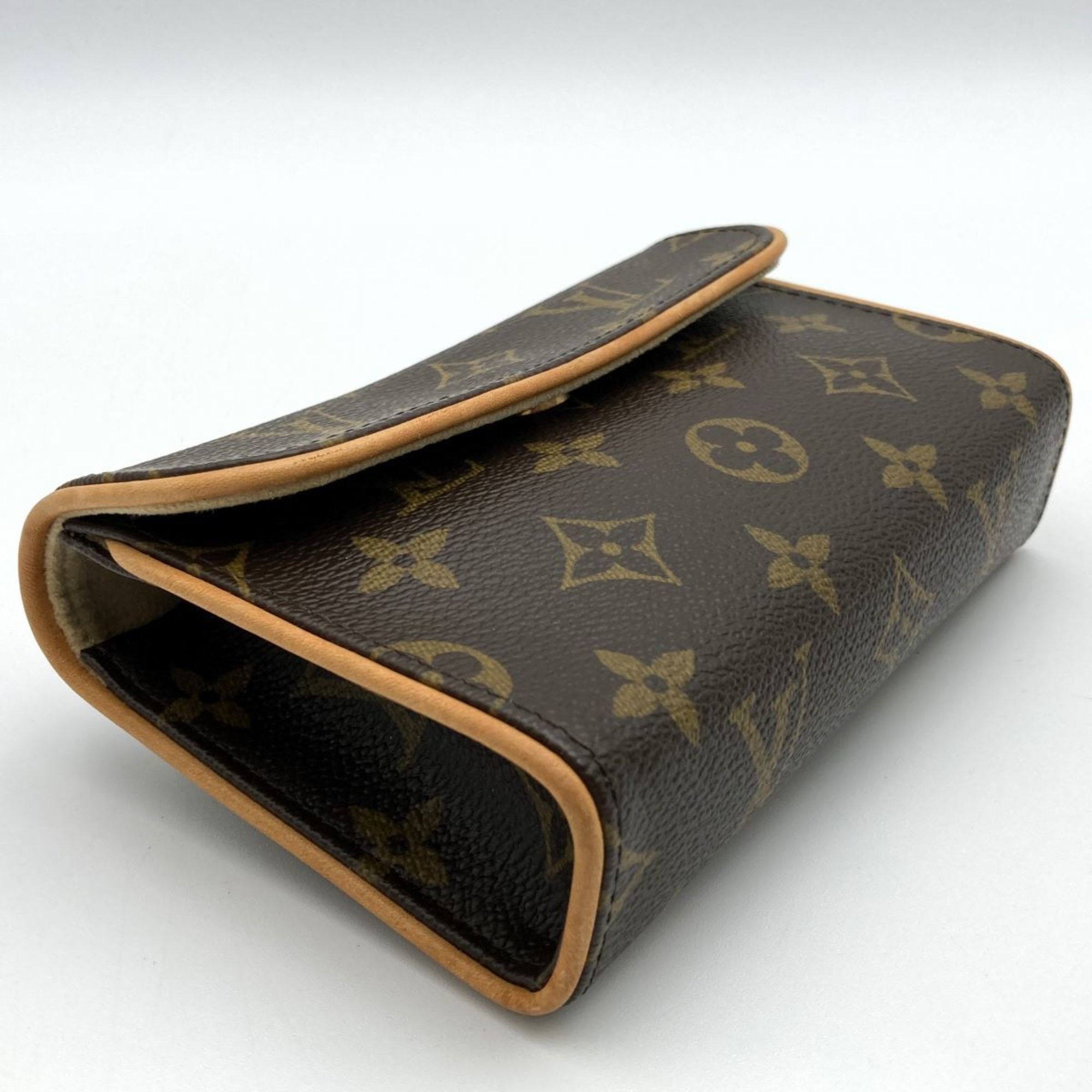 LOUIS VUITTON Pochette Florentine Monogram Waist Bag Pouch Brown Women's Men's Fashion M51855