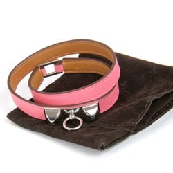 HERMES Rival de Bretour Bracelet Swift Pink Ladies