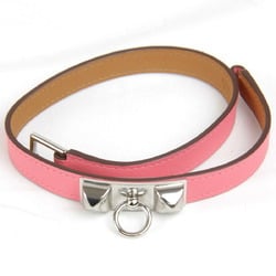 HERMES Rival de Bretour Bracelet Swift Pink Ladies