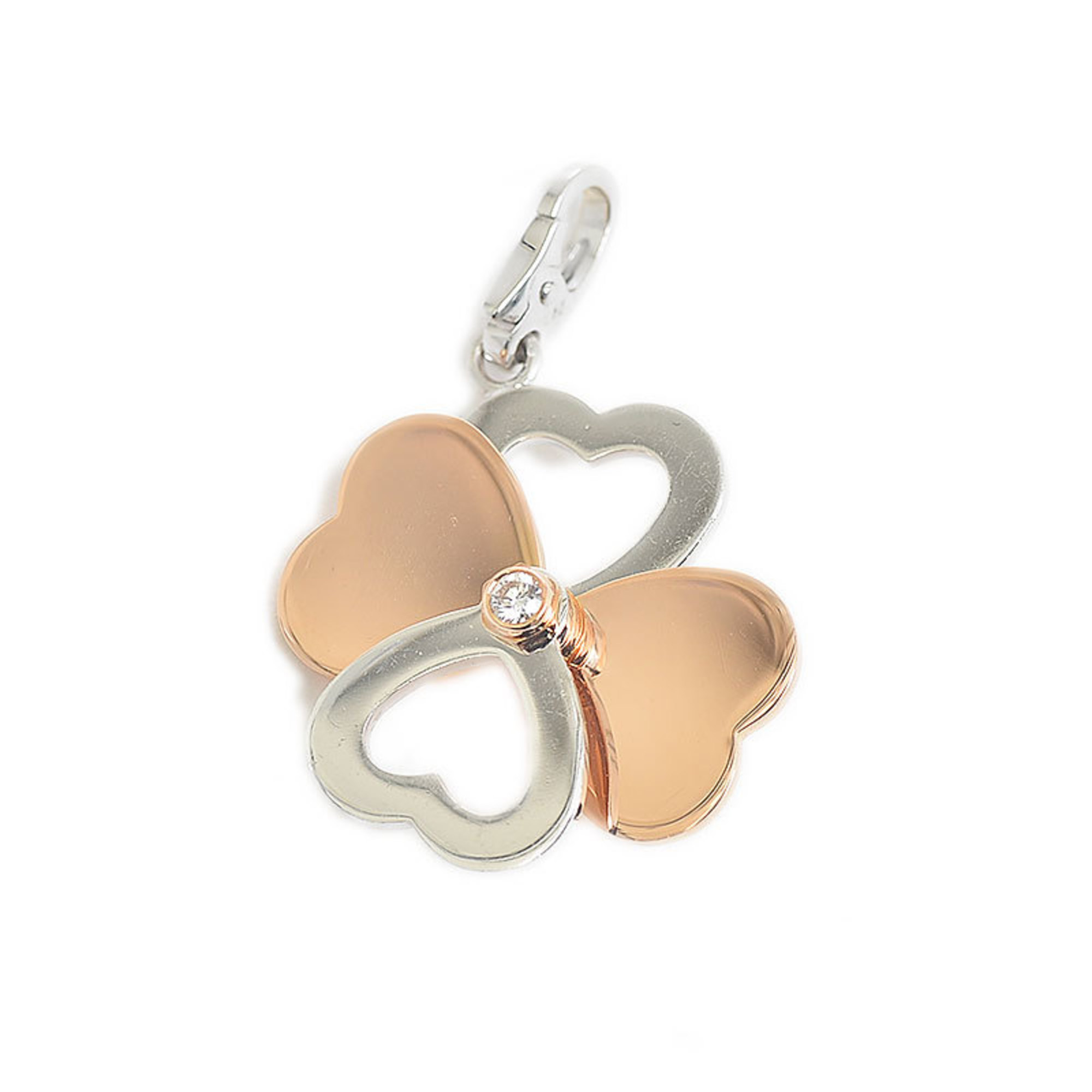 Cartier Clover Charm Pendant Top K18WG/PG Diamond B3009000