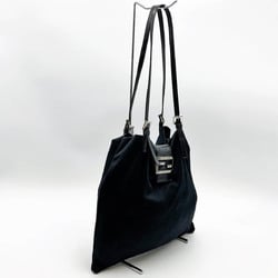 FENDI shoulder bag handbag black nylon ladies