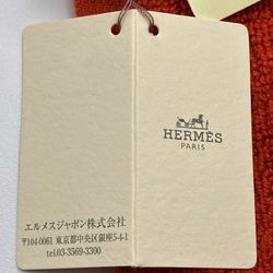 Hermes Hand Towel Face Orange Brand