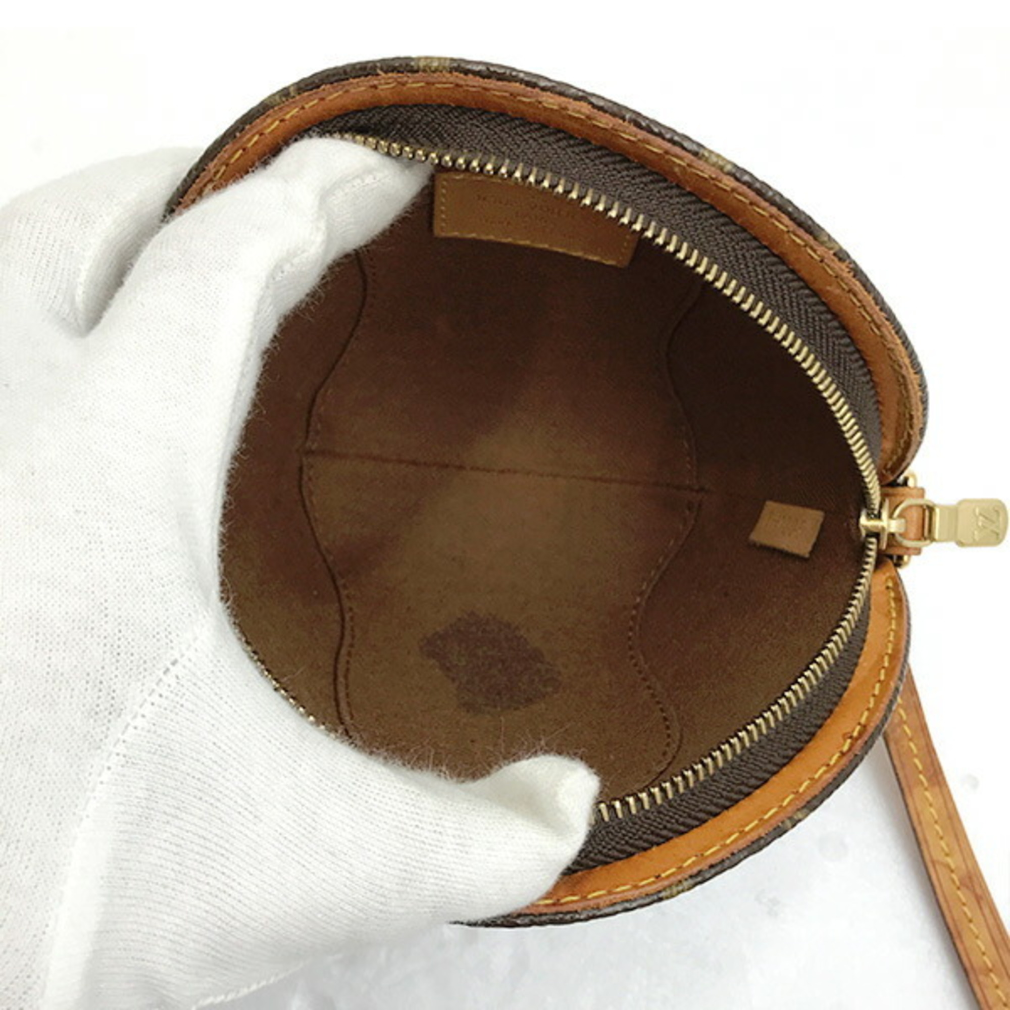 LOUIS VUITTON Mini Ellipse M51129 Monogram Pouch Bag Women Men