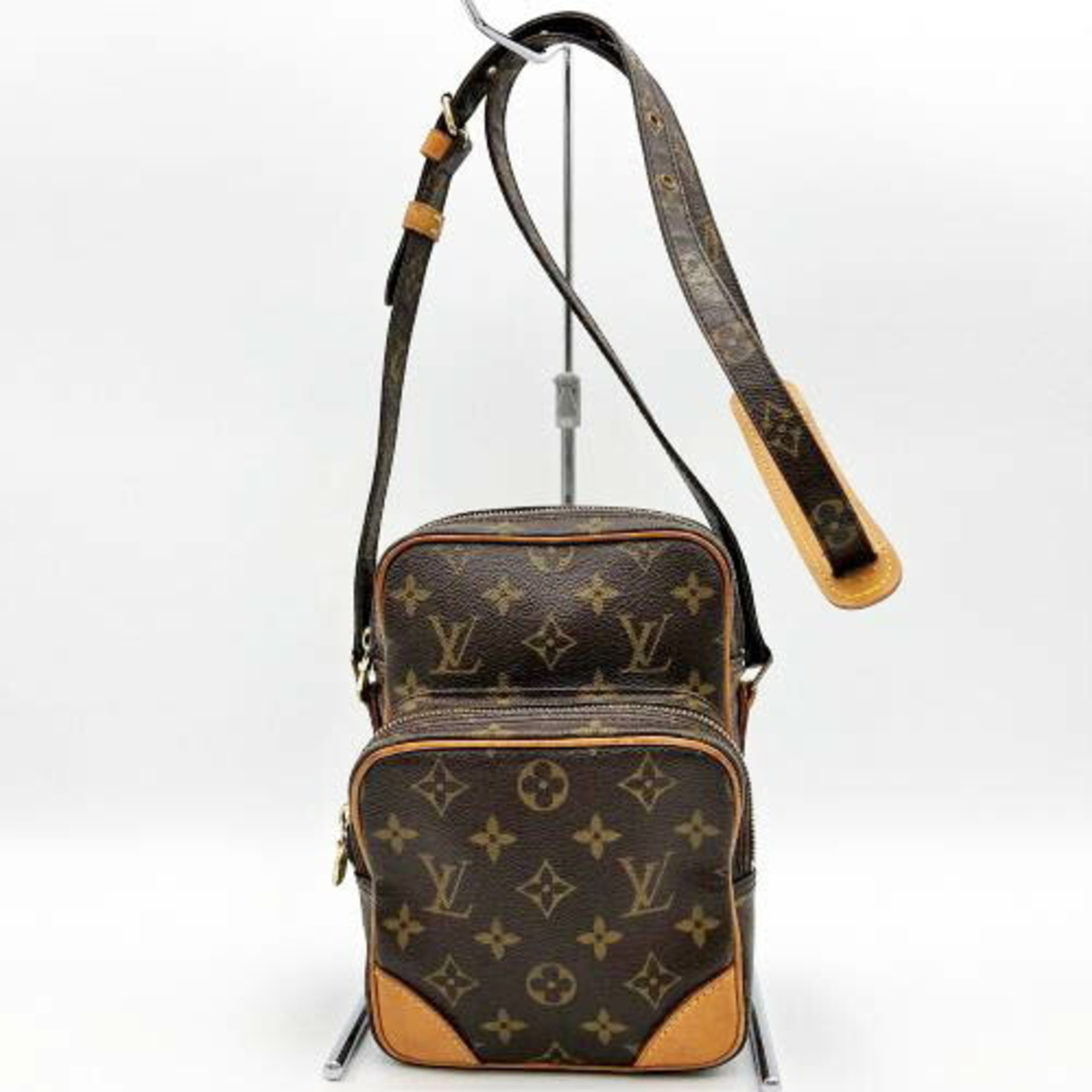 LOUIS VUITTON Louis Vuitton Non-stick Amazon Monogram Shoulder Bag Crossbody Brown PVC Women's M45236