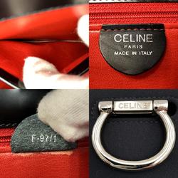 CELINE Tote Bag Gancini Shoulder Black Nylon F87/1 Women's Fashion
