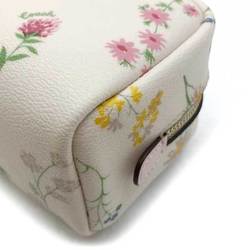 COACH Coach Pouch Floral Print Cosmetic White Ivory Ladies Accessory Case Fashion C0039