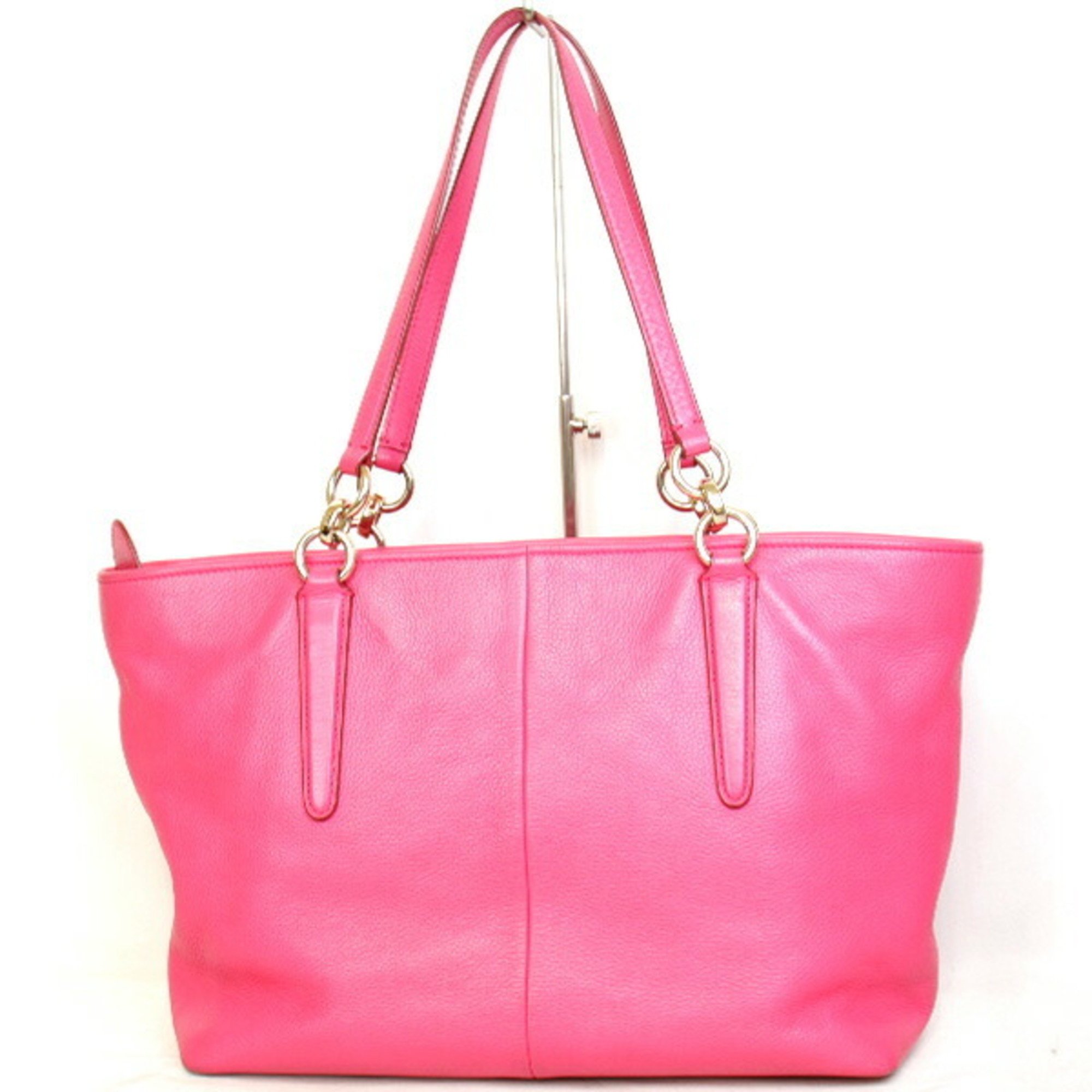 COACH 33961 shoulder bag leather pink