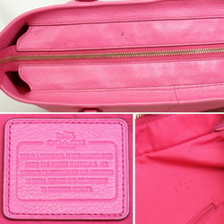 COACH 33961 shoulder bag leather pink