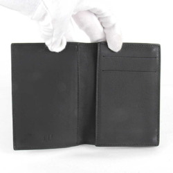 Dunhill Card Case Leather Black Men's