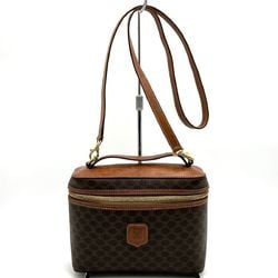 CELINE Macadam Shoulder Bag Crossbody Brown PVC Ladies Vintage Fashion DM96