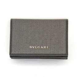 BVLGARI Bvlgari Card Case PVC Black Men's