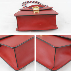 GUCCI Gucci Sylvie 2WAY 470270 Shoulder Bag Leather Red Ladies