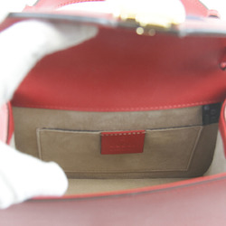 GUCCI Gucci Sylvie 2WAY 470270 Shoulder Bag Leather Red Ladies