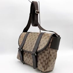 GUCCI Gucci GG Crystal Shoulder Bag Crossbody Brown Women's 374423