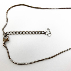 Christian Dior Necklace Trotter Number 2 10g Silver x Black Vintage Women's Men's Unisex