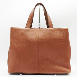 BURBERRY Burberry Tote Bag Handbag Brown Leather Nova Check Ladies Men's Fashion