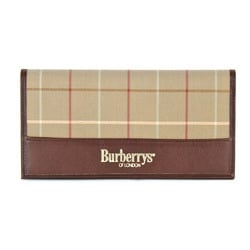 BURBERRY Notebook Canvas/Leather Brown Ladies