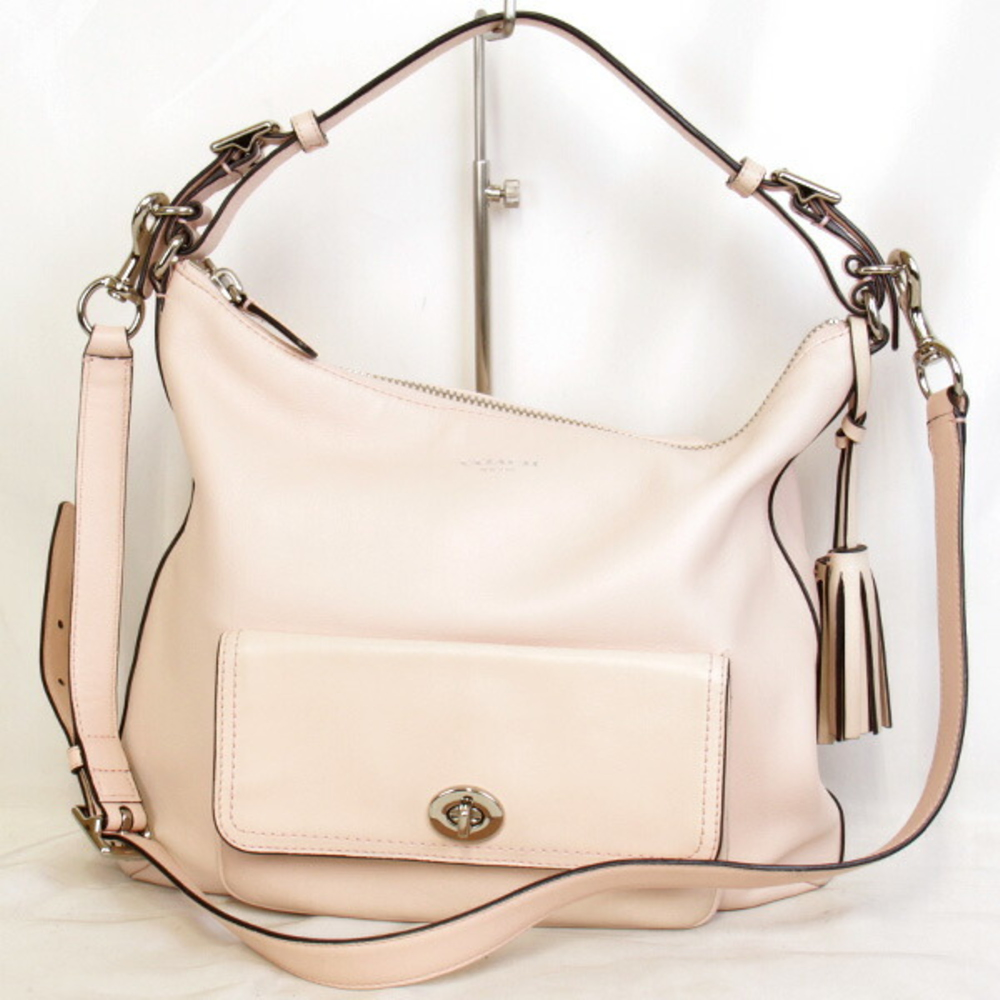 COACH Coach 22381 Shoulder Bag Leather Light Pink