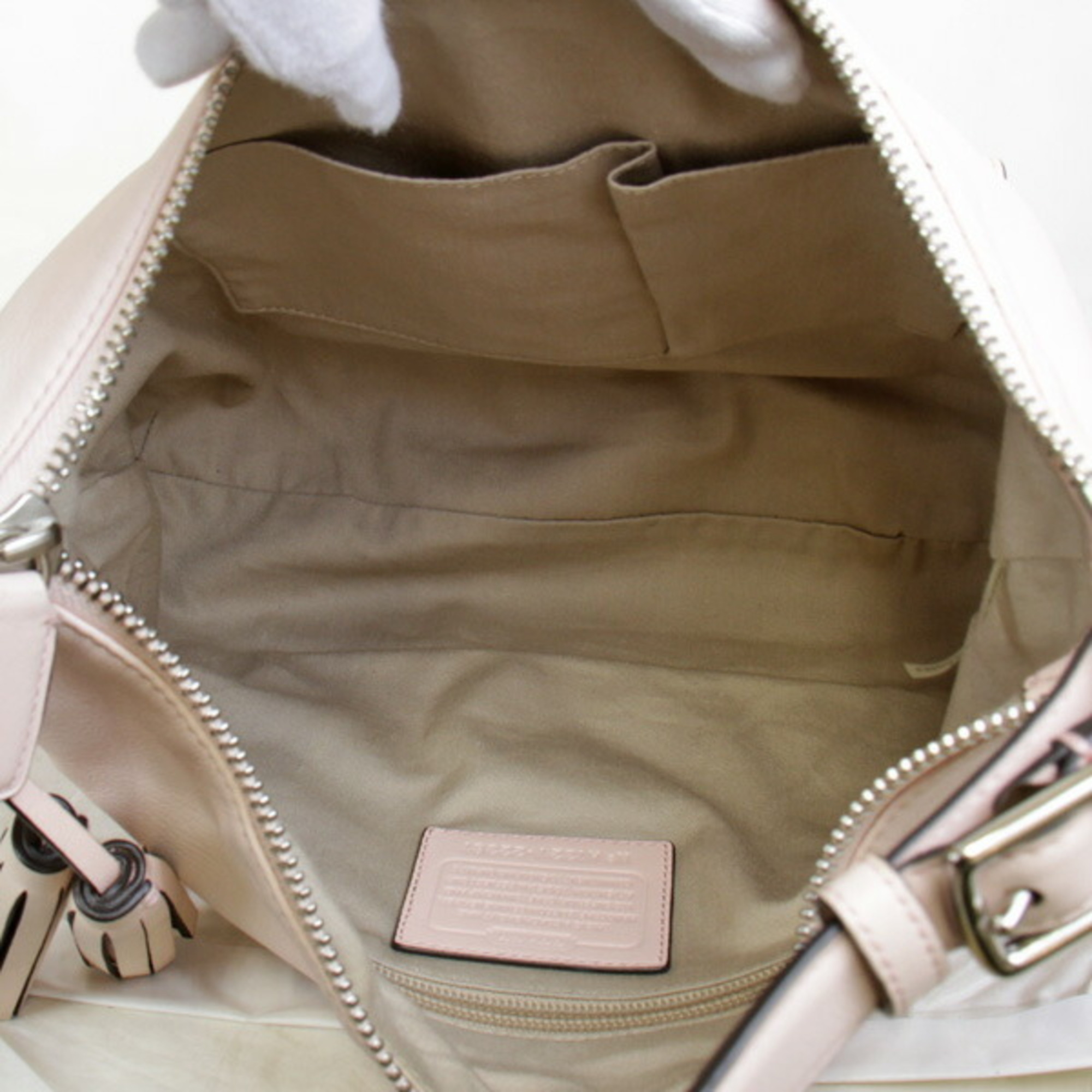 COACH Coach 22381 Shoulder Bag Leather Light Pink