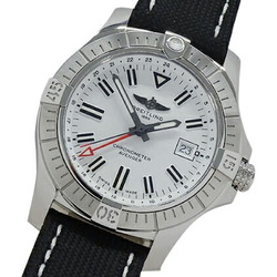 Breitling Avenger A32397 Watch Men's Date Chronometer Automatic Winding AT Stainless Steel SS Leather