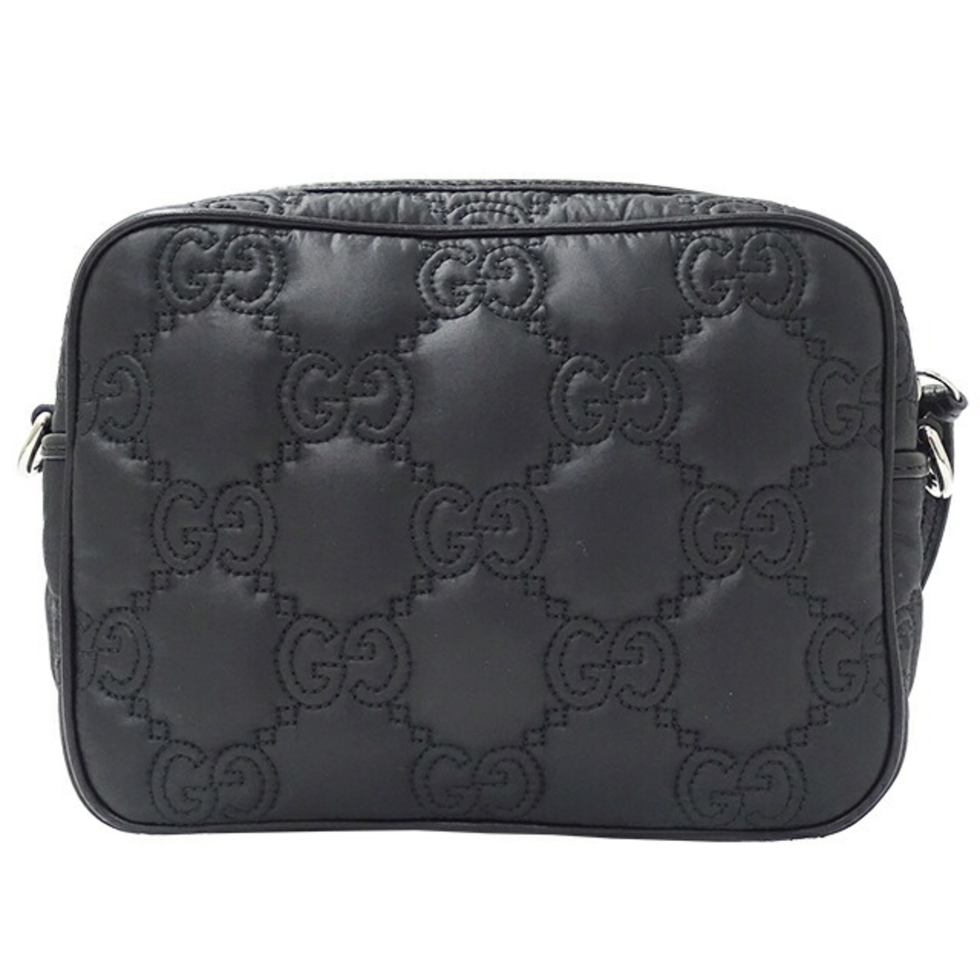 GUCCI Bag Women's GG Matelasse Shoulder Nylon Black 702334