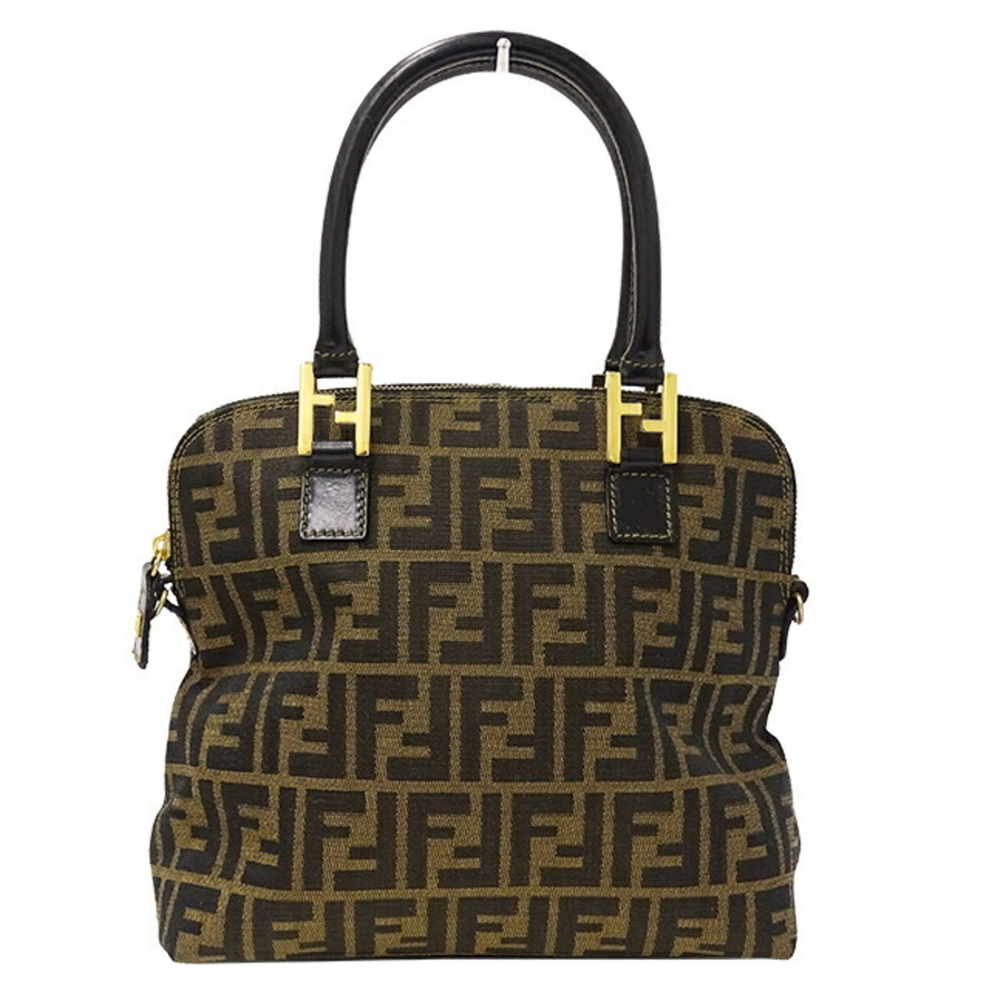 FENDI Bag Women's Zucca Handbag Shoulder 2way Brown 14967