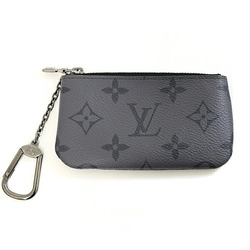 LOUIS VUITTON Pochette Clé Coin Case Key Ring M80905 Black