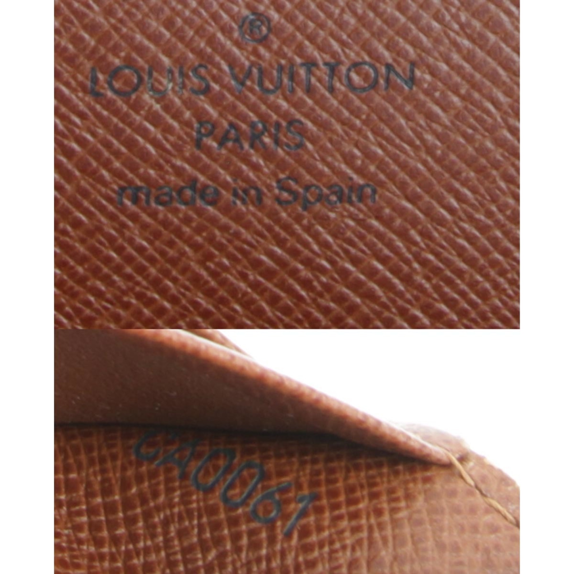 LOUIS VUITTON L-shaped zipper CA0061 Wallet Monogram Canvas Women's