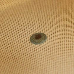 Hermes HERMES JigePM Clutch Bag Vintage Toile Ash Made in France Beige Snap Button Ladies