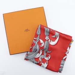 HERMES Carre90 Scarf LE MORS A LA CONETABLE Elegance Silk Made in France Red Ladies