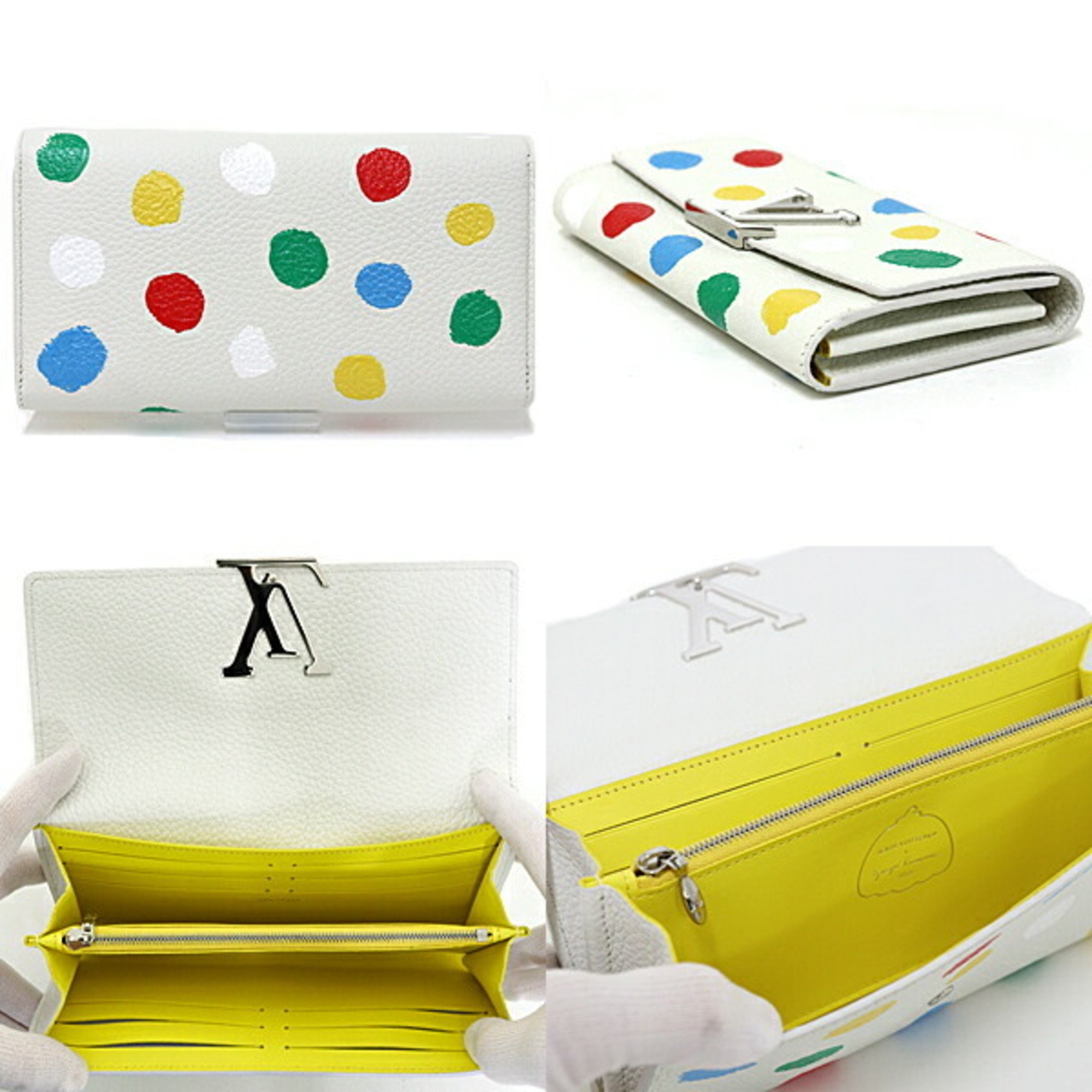 LOUIS VUITTON Yayoi Kusama Collaboration LV×YK Portefeuille Capucines Long Wallet Day Limited M81890 Multicolor