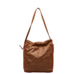 LOEWE Shoulder Bag Tote Brown Orange Leather Ladies