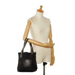Gucci GG Canvas Tote Bag 0190402 Black Leather Women's GUCCI