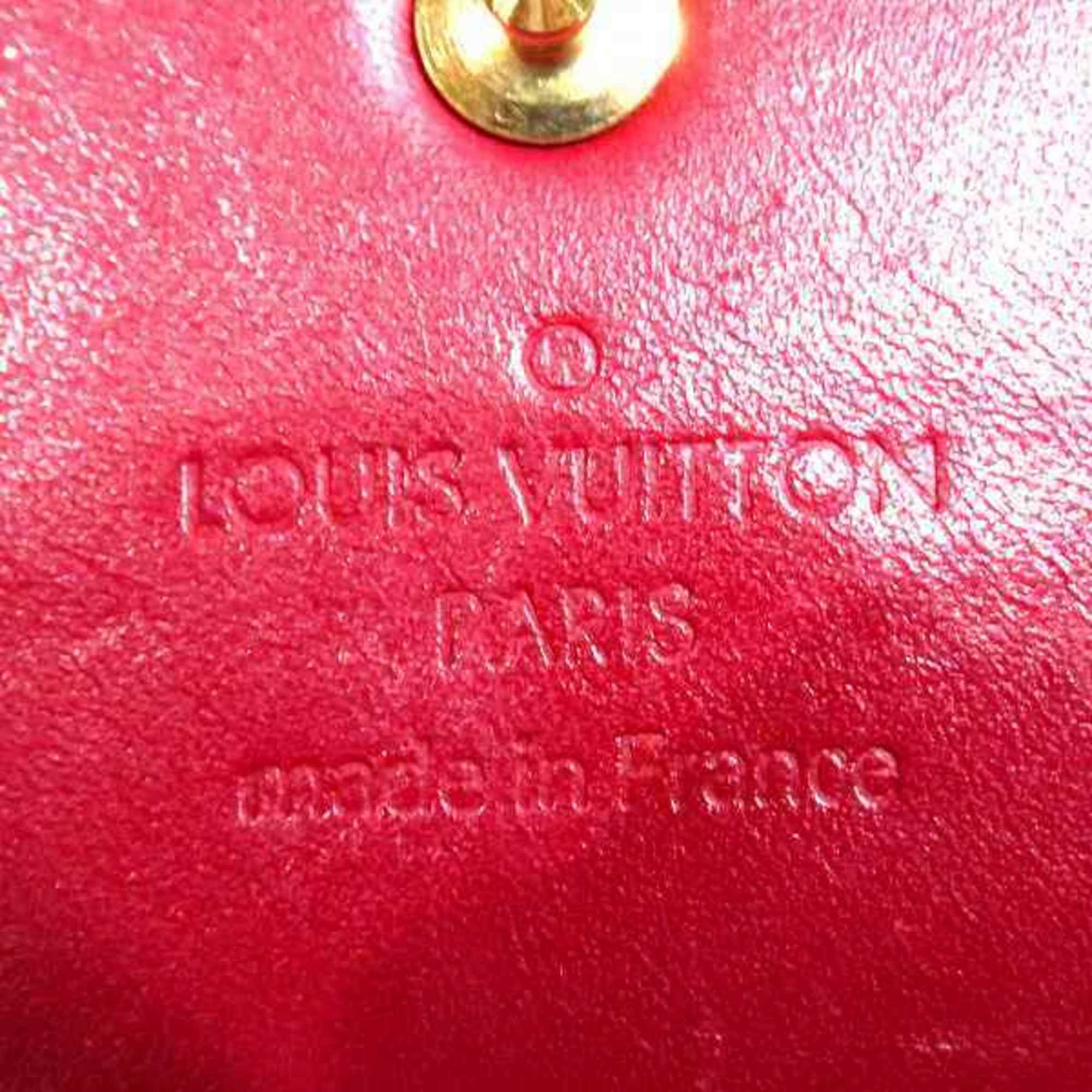 Louis Vuitton Monogram Vernis M91983 Pochette Porte Monet Credit Long Wallet Women's