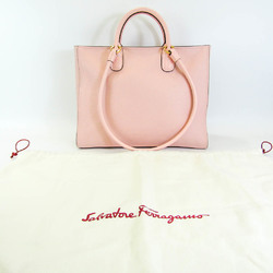 Salvatore Ferragamo Gancini AU-21 0914 Women's Leather Handbag,Shoulder Bag Light Pink