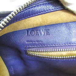 Loewe Amazona 352.30.N03 Women's Leather Handbag,Shoulder Bag Purple