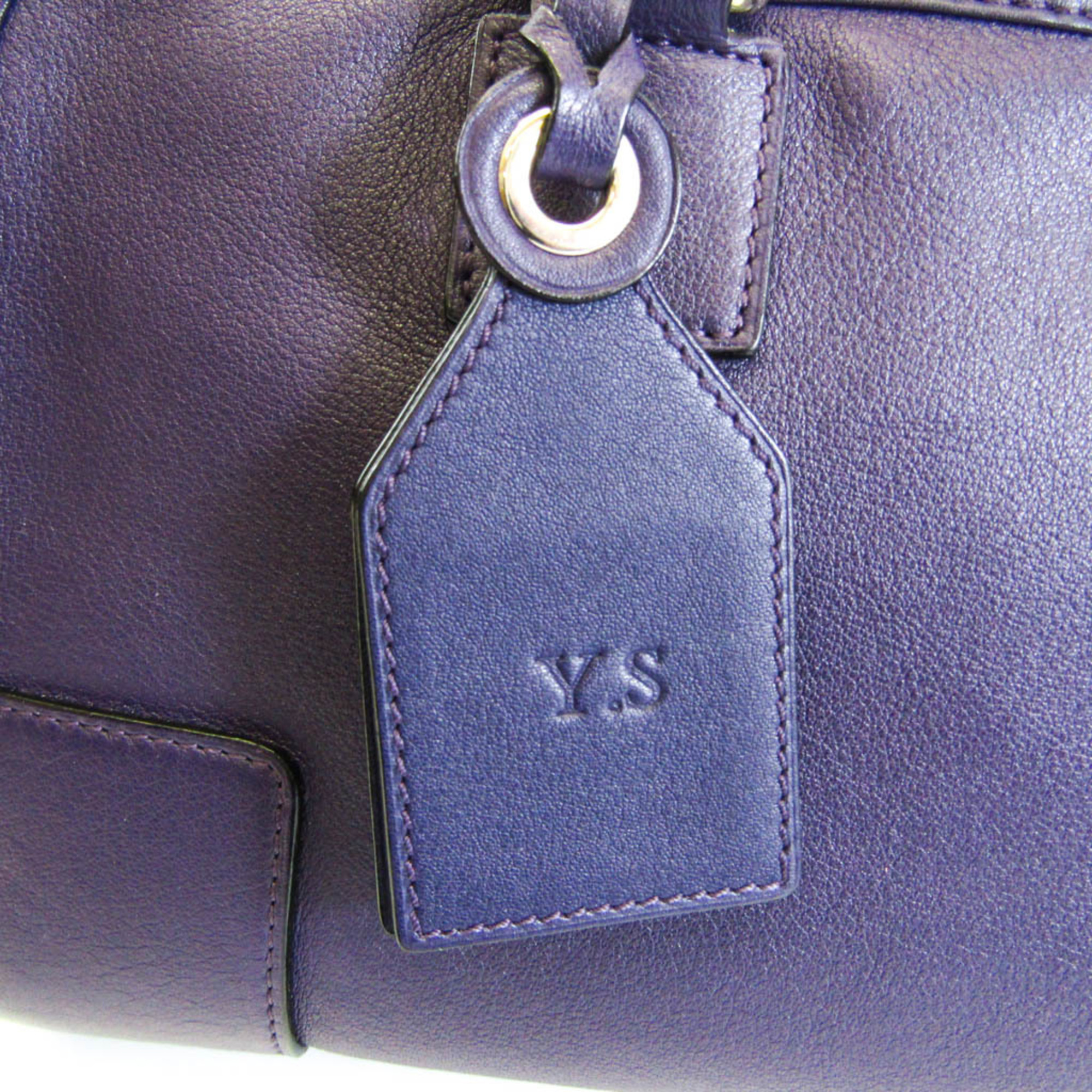 Loewe Amazona 352.30.N03 Women's Leather Handbag,Shoulder Bag Purple