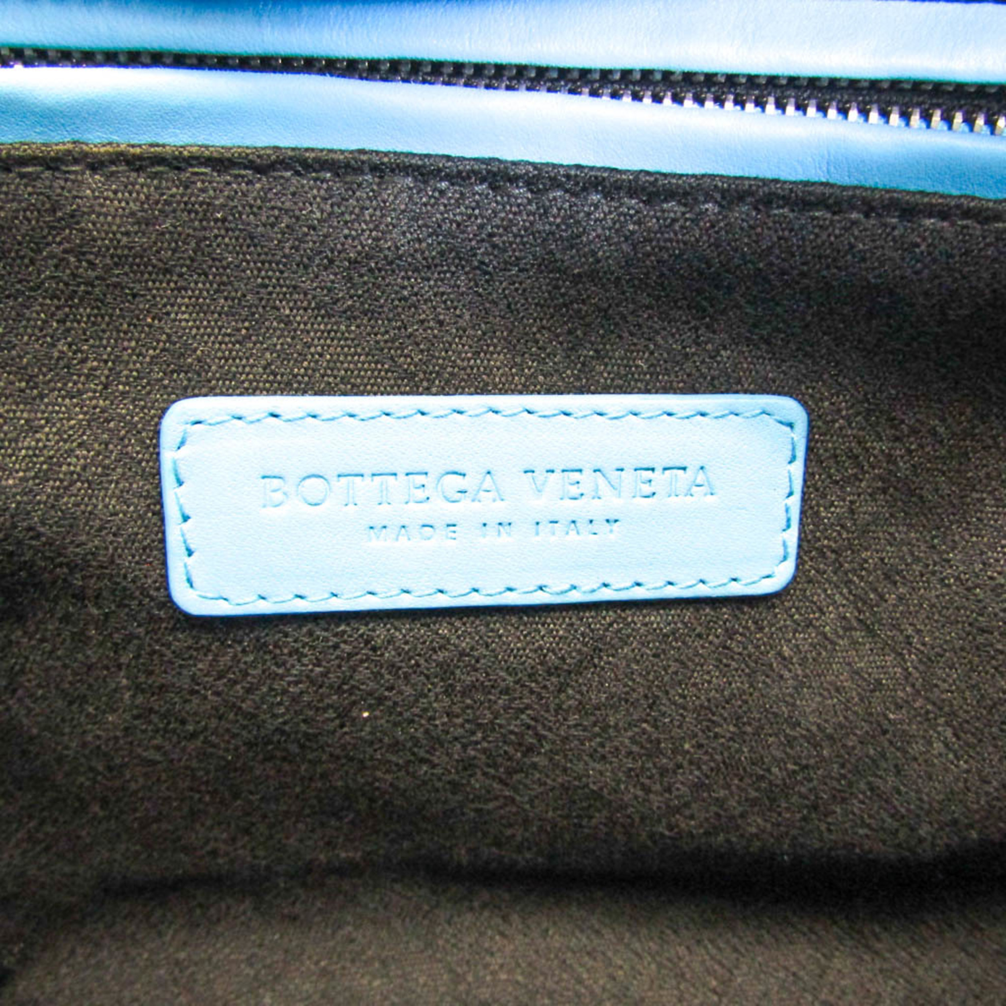Bottega Veneta Women,Men Leather Clutch Bag,Pouch Blue