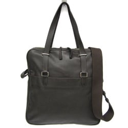 Hermes Men's Leather Handbag,Shoulder Bag Dark Khaki