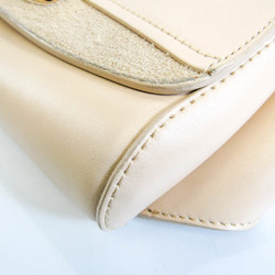 Chlo? C Women's Leather,Suede Shoulder Bag Cream