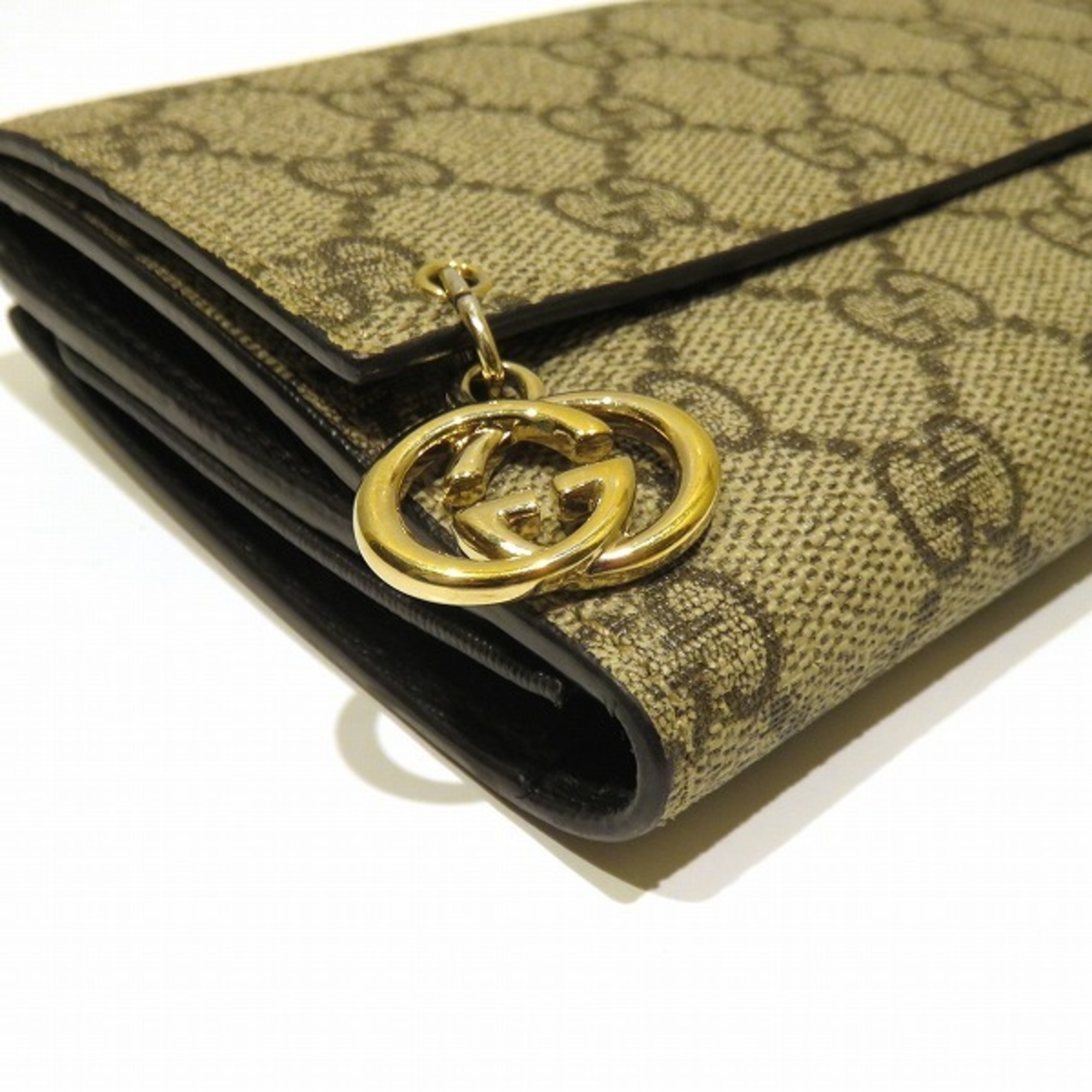 GUCCI GG Supreme 212104 Wallet Long Ladies