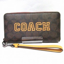 Coach COACH Signature CB856 Round Zipper Long Wallet Women's
