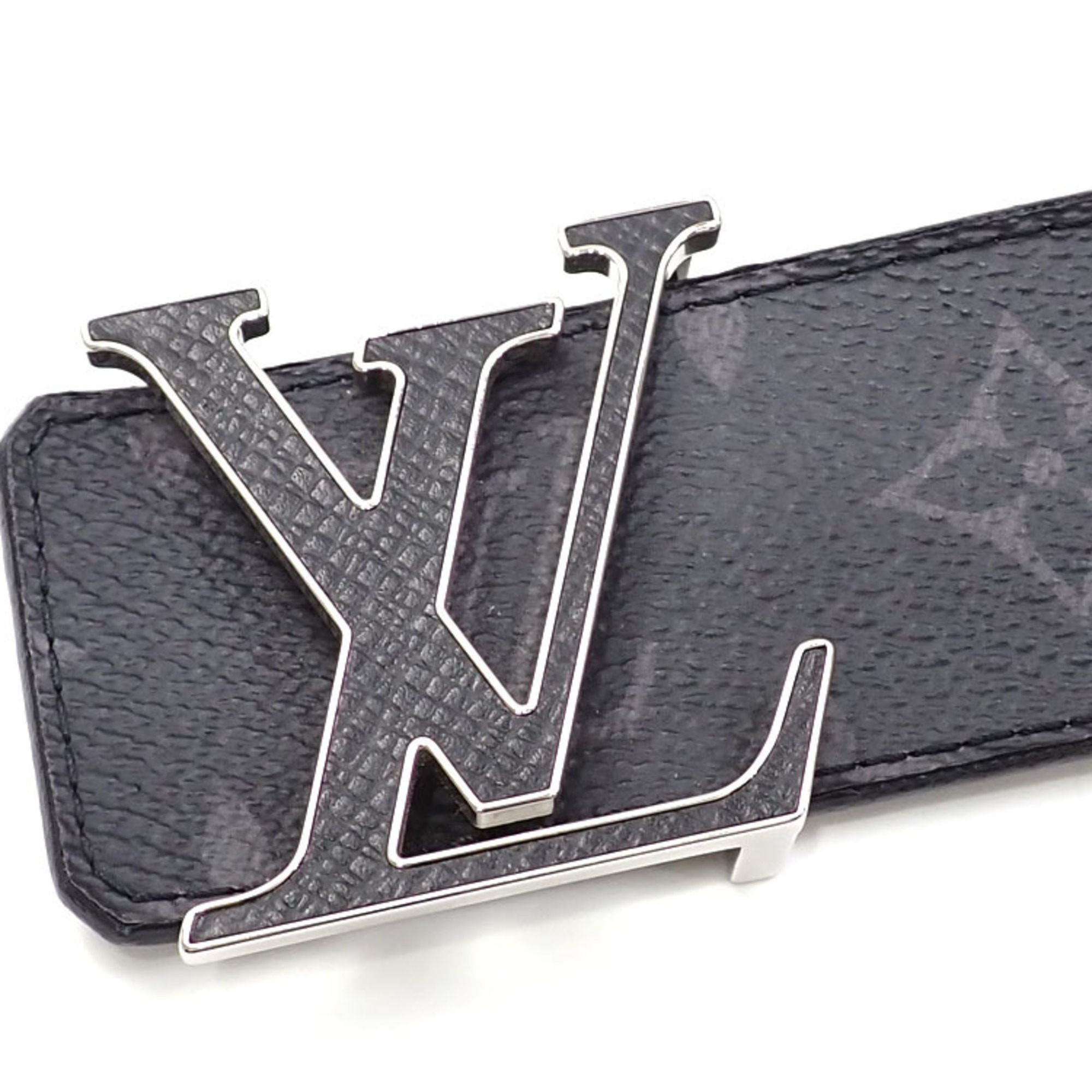 Louis Vuitton Belt LV Initial 40MM Reversible Men's Noir 95cm 38inch Taiga Monogram Eclipse Suntulle M0157T