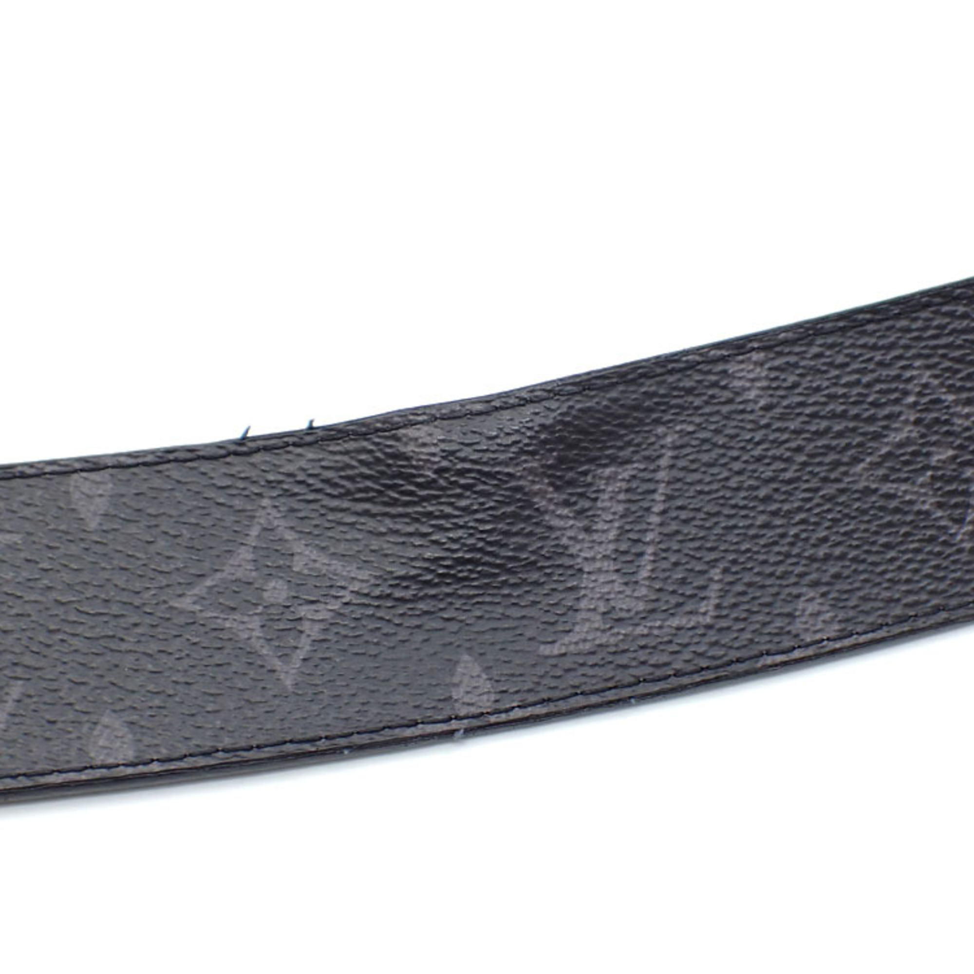 Louis Vuitton Belt LV Initial 40MM Reversible Men's Noir 95cm 38inch Taiga Monogram Eclipse Suntulle M0157T