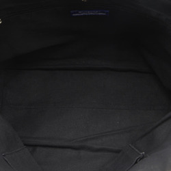 Burberry Nova Check Blue Label Tote Bag Beige Black Canvas Leather Women's BURBERRY