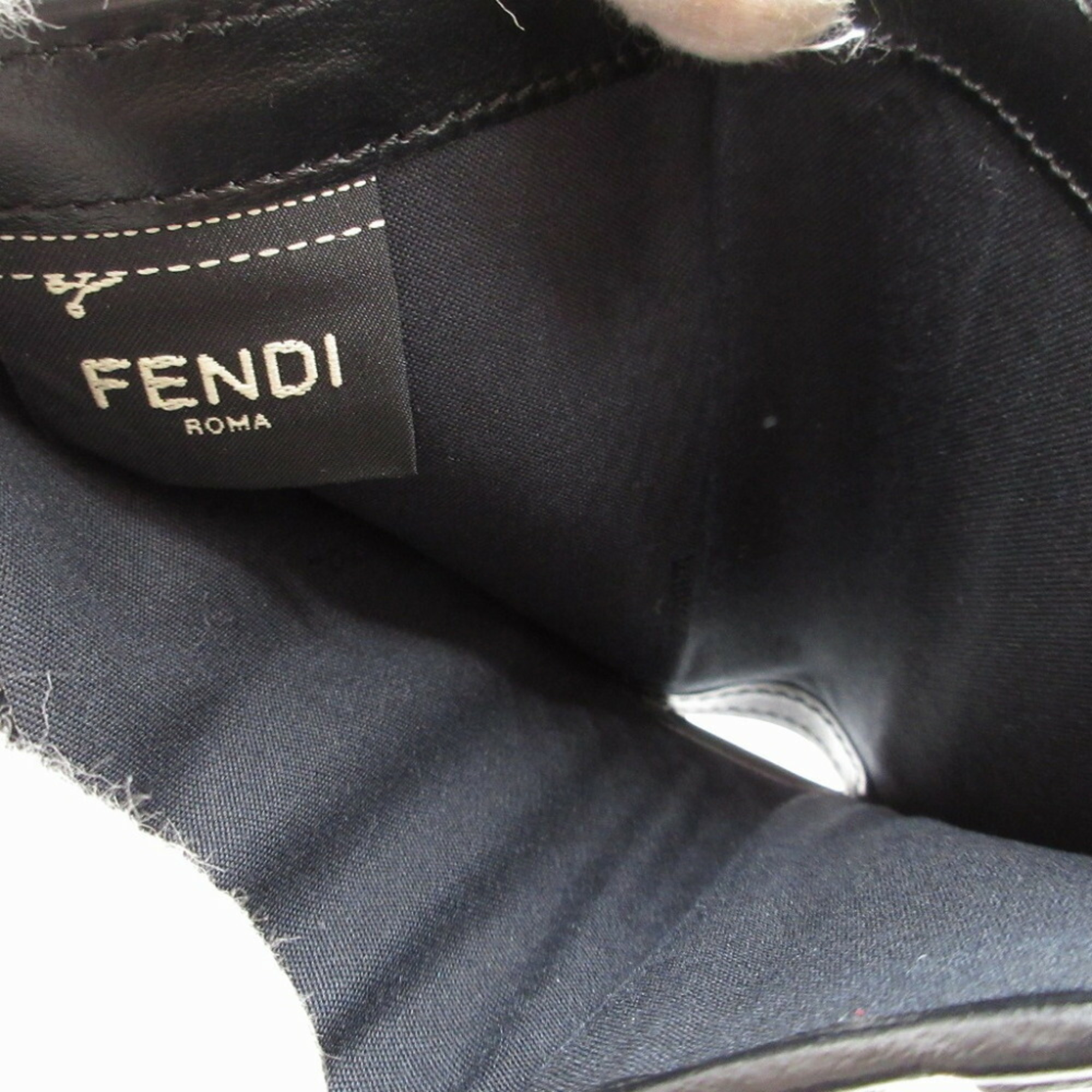 Fendi F is 8M0387 Leather Black Bifold Wallet